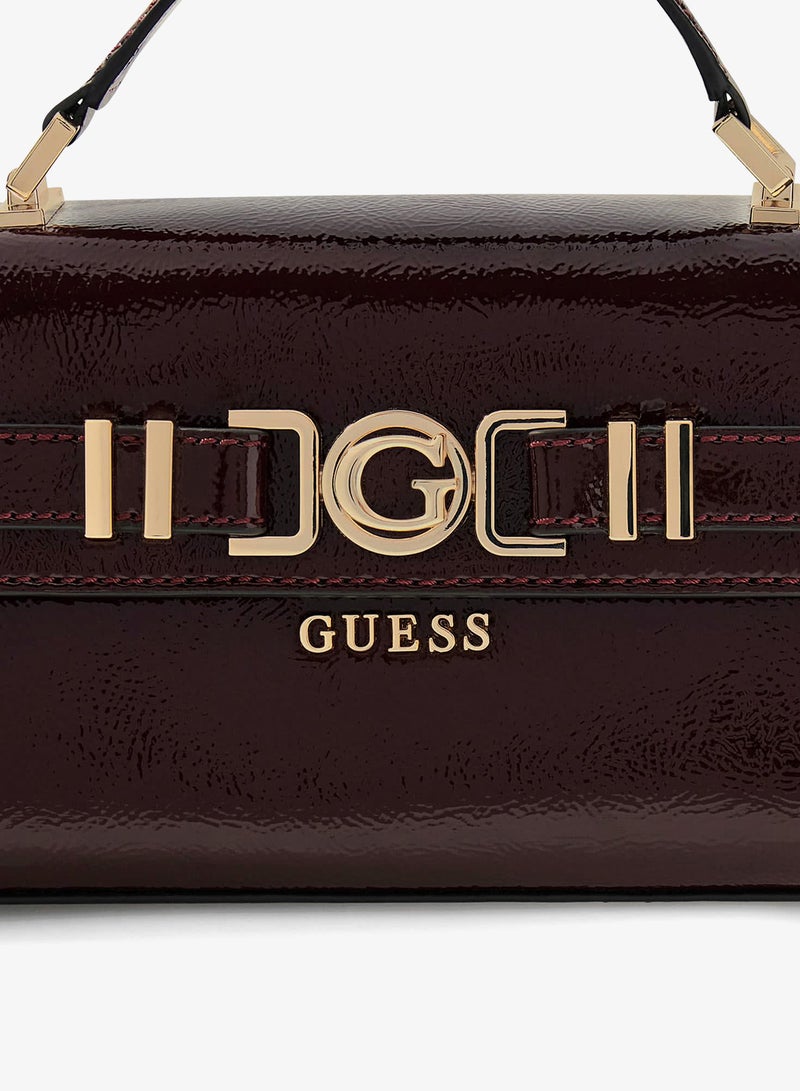 GUESS Cirene Top Handle Flap Over Satchel - Image 4